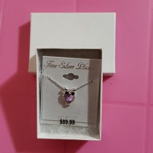 Owl silver plated necklace